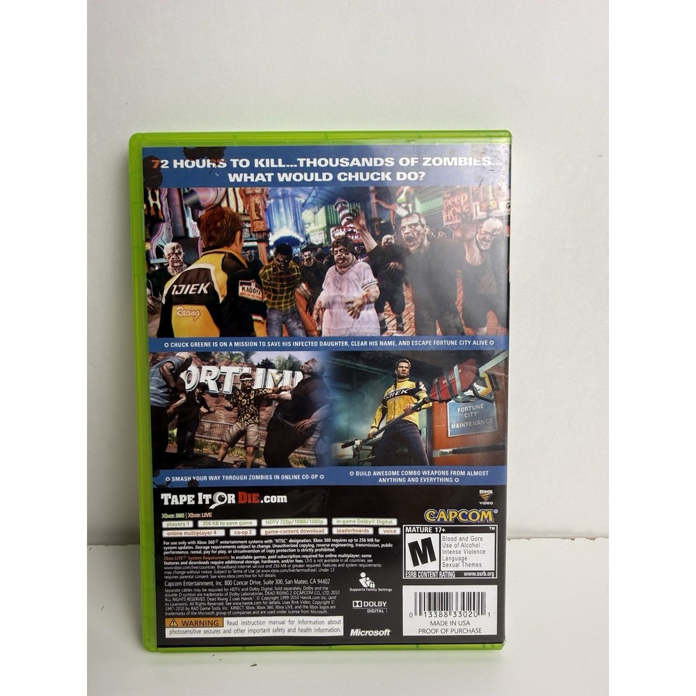 Dead Rising 2 Microsoft Xbox 360 Complete - Picture 2 of 7